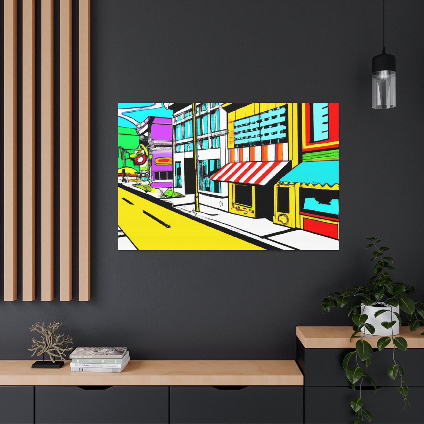 Sunnydale Row. - Architectural Canvas Pop Art