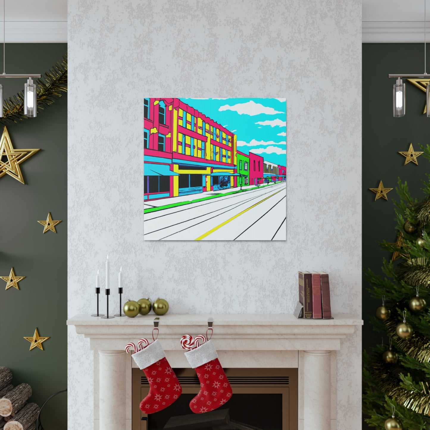 Main Avenue - Architectural Canvas Pop Art