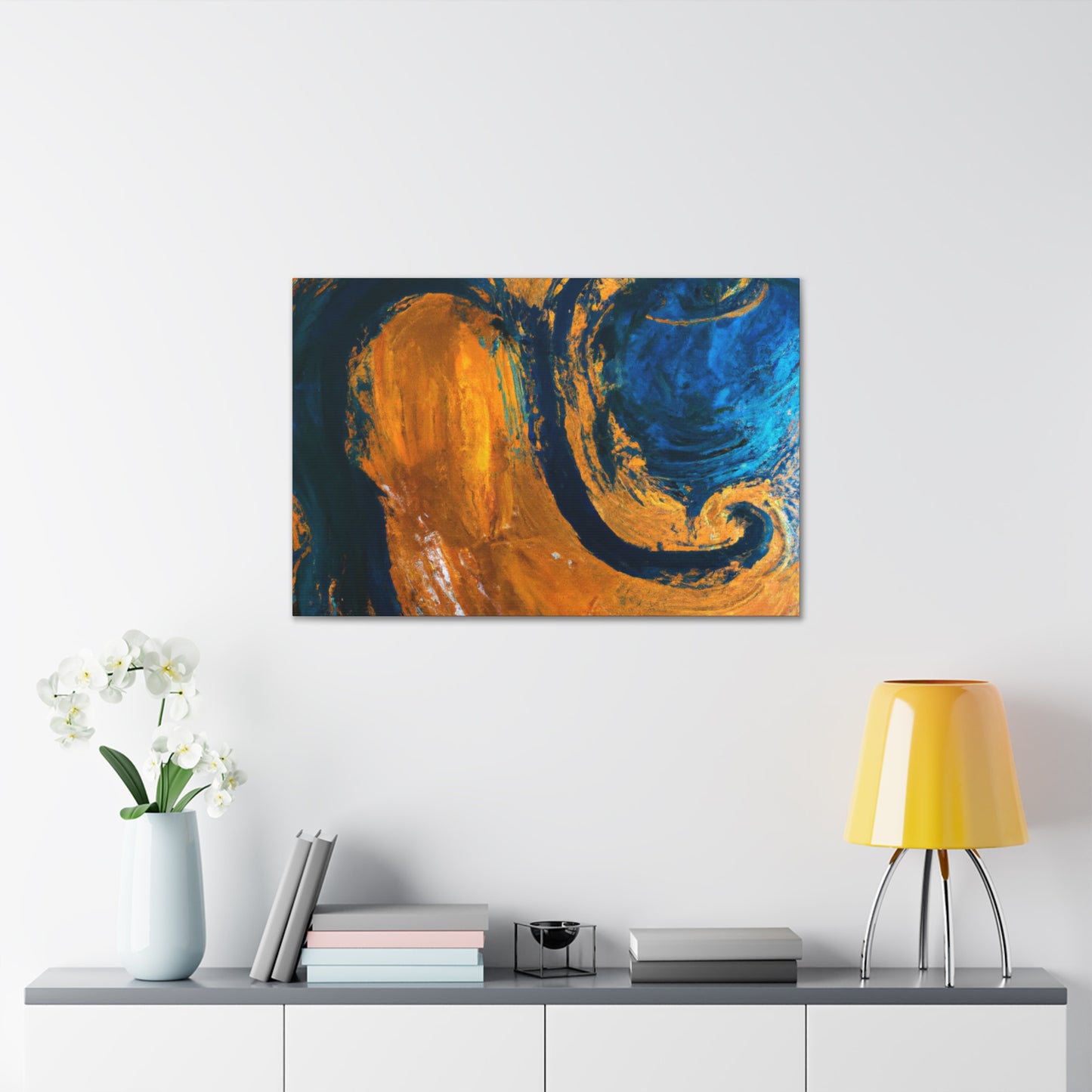 Golden Wave- Abstract Canvas