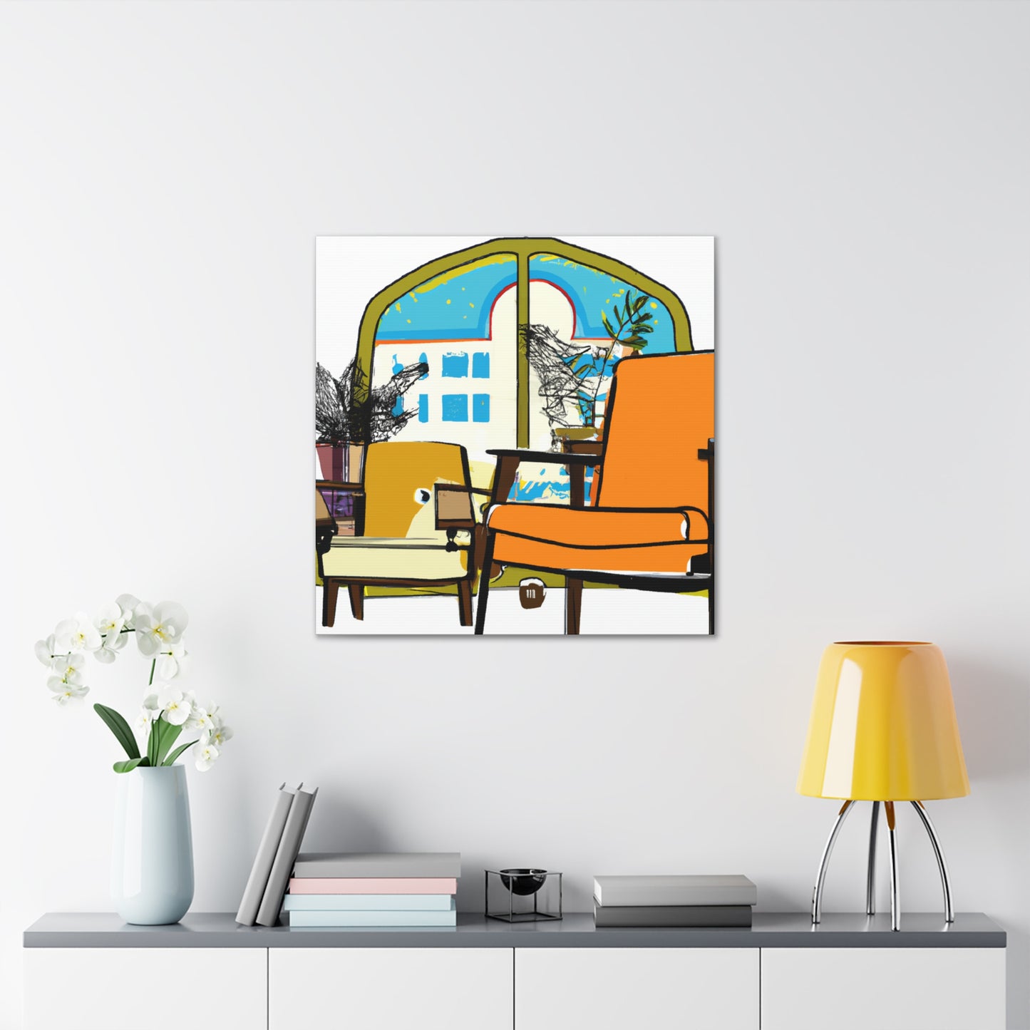Zen Collage - Midcentury - Canvas