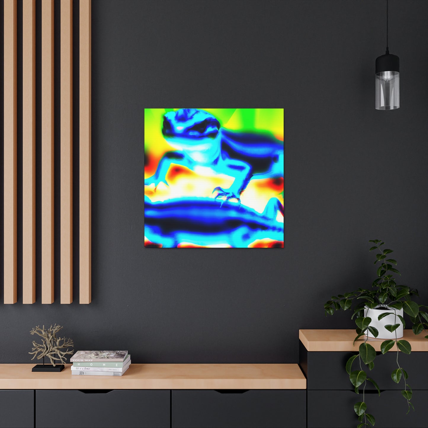 Lemonburst Lynx - Canvas - Abstract