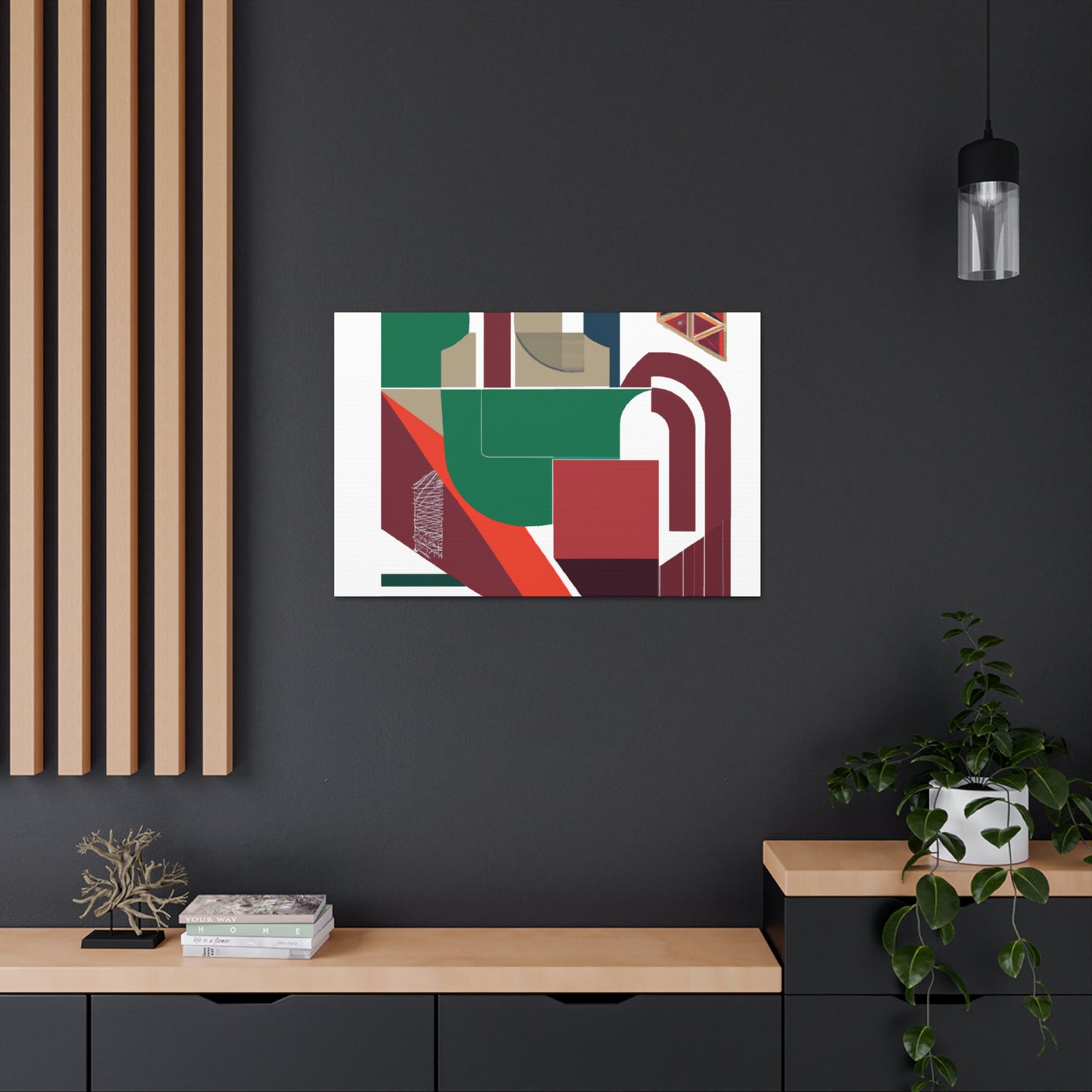 Giraffeon. - Midcentury Modern Canvas