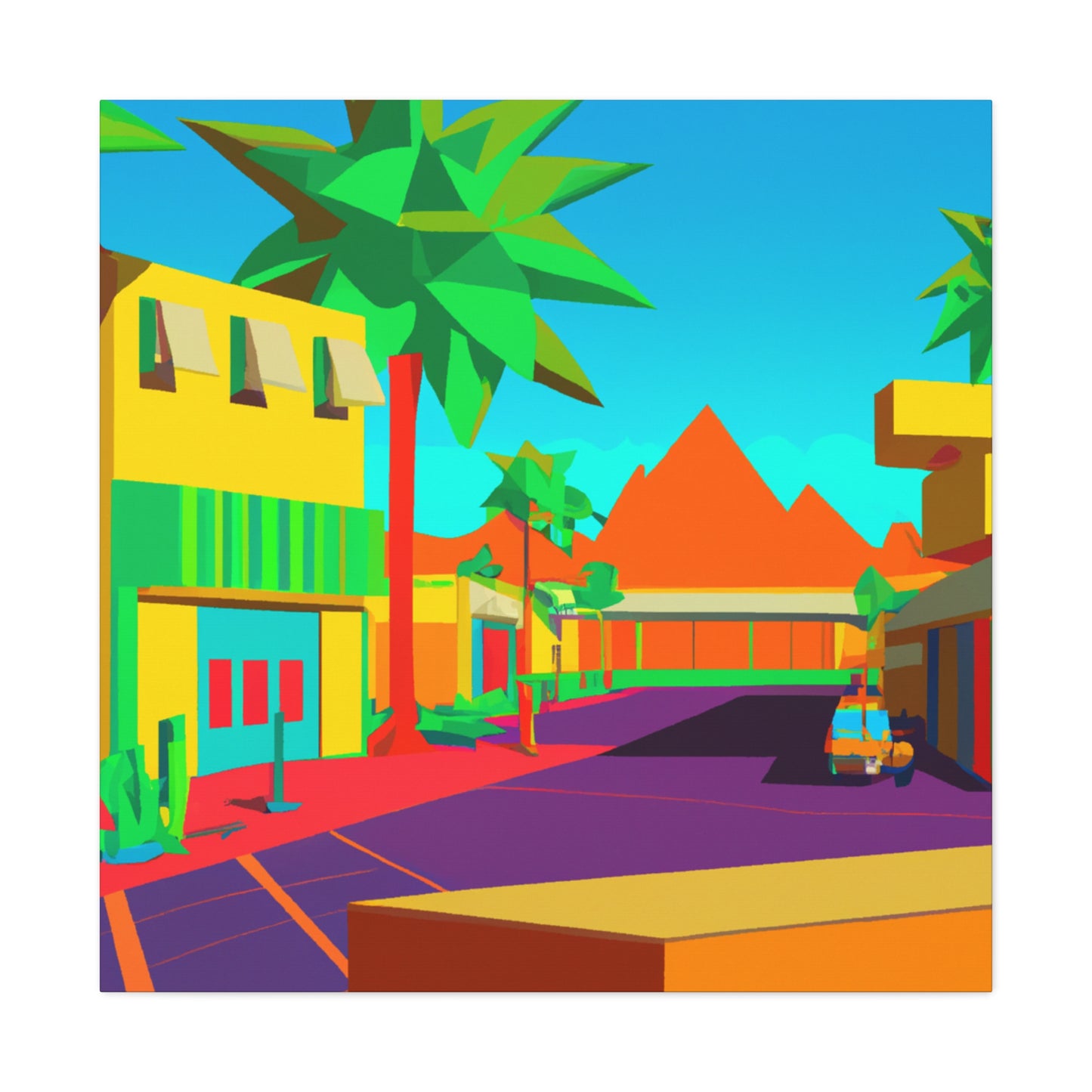 Desert Dreamscape - Architectural - Canvas