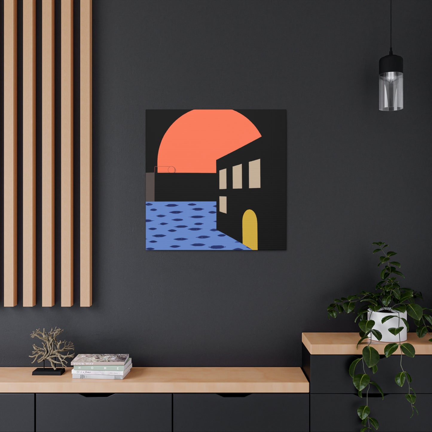 Street Walk - Midcentury Canvas
