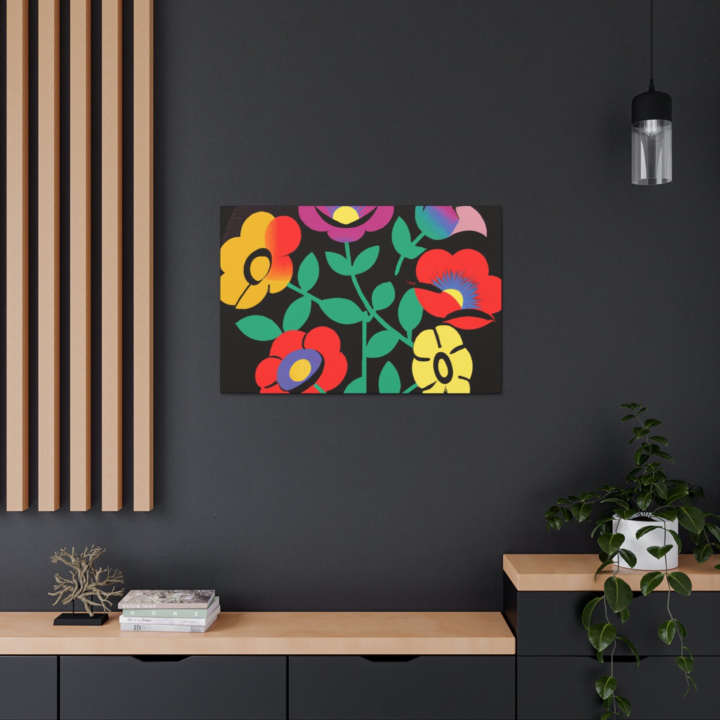 Frenzy Mammoth - Floral Canvas