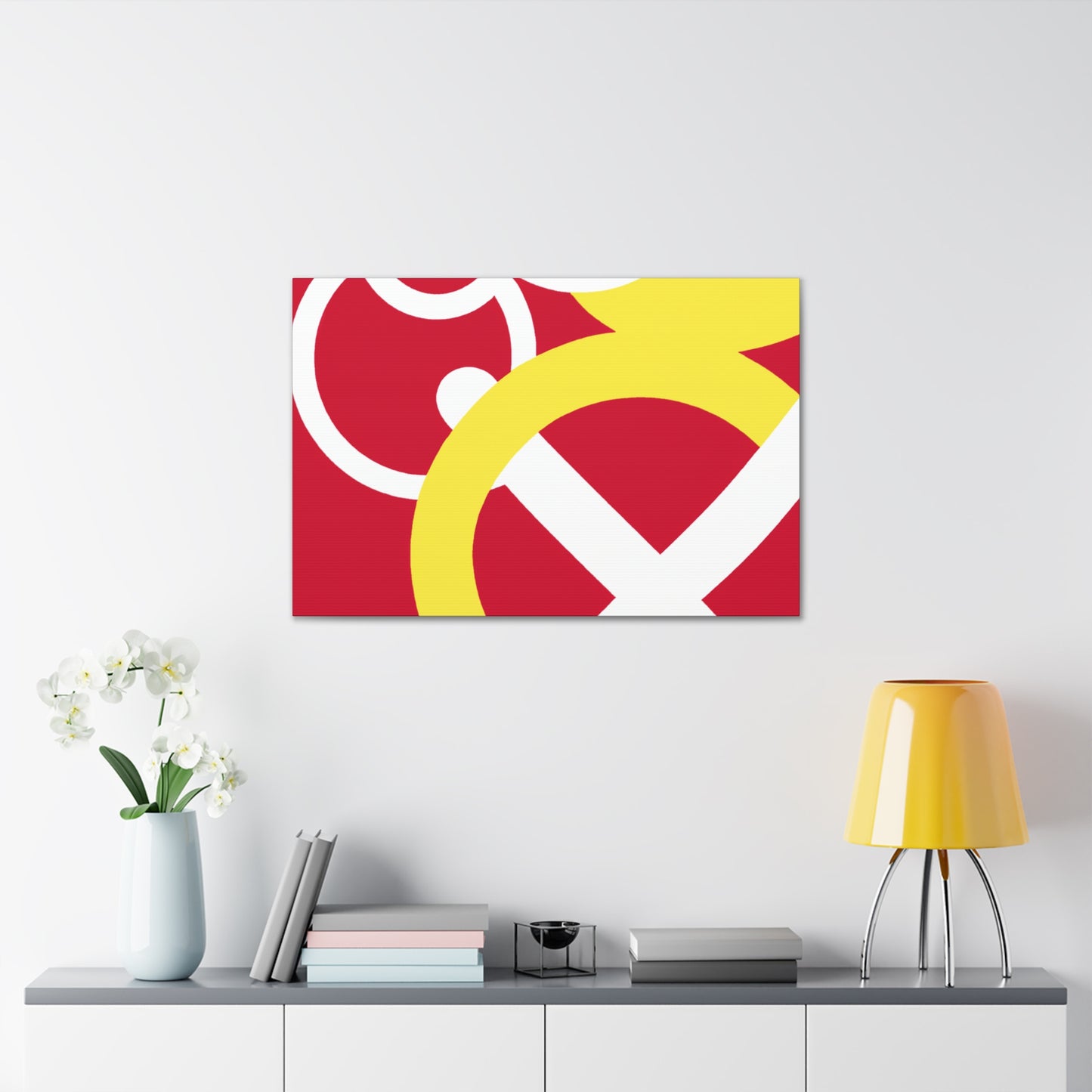 Modern Monochrome- Midcentury - Canvas