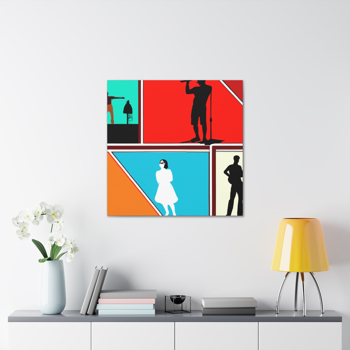 Rock-A-Console - Retro Music and Film Canvas