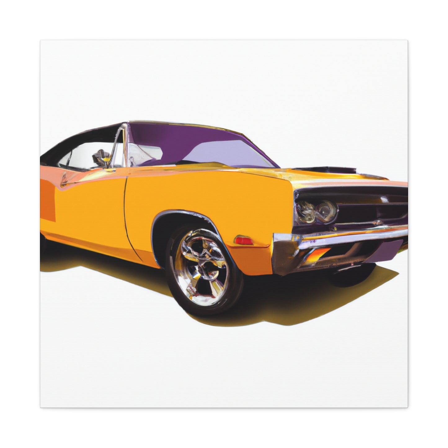 Retro Rocket - Automobile - Canvas