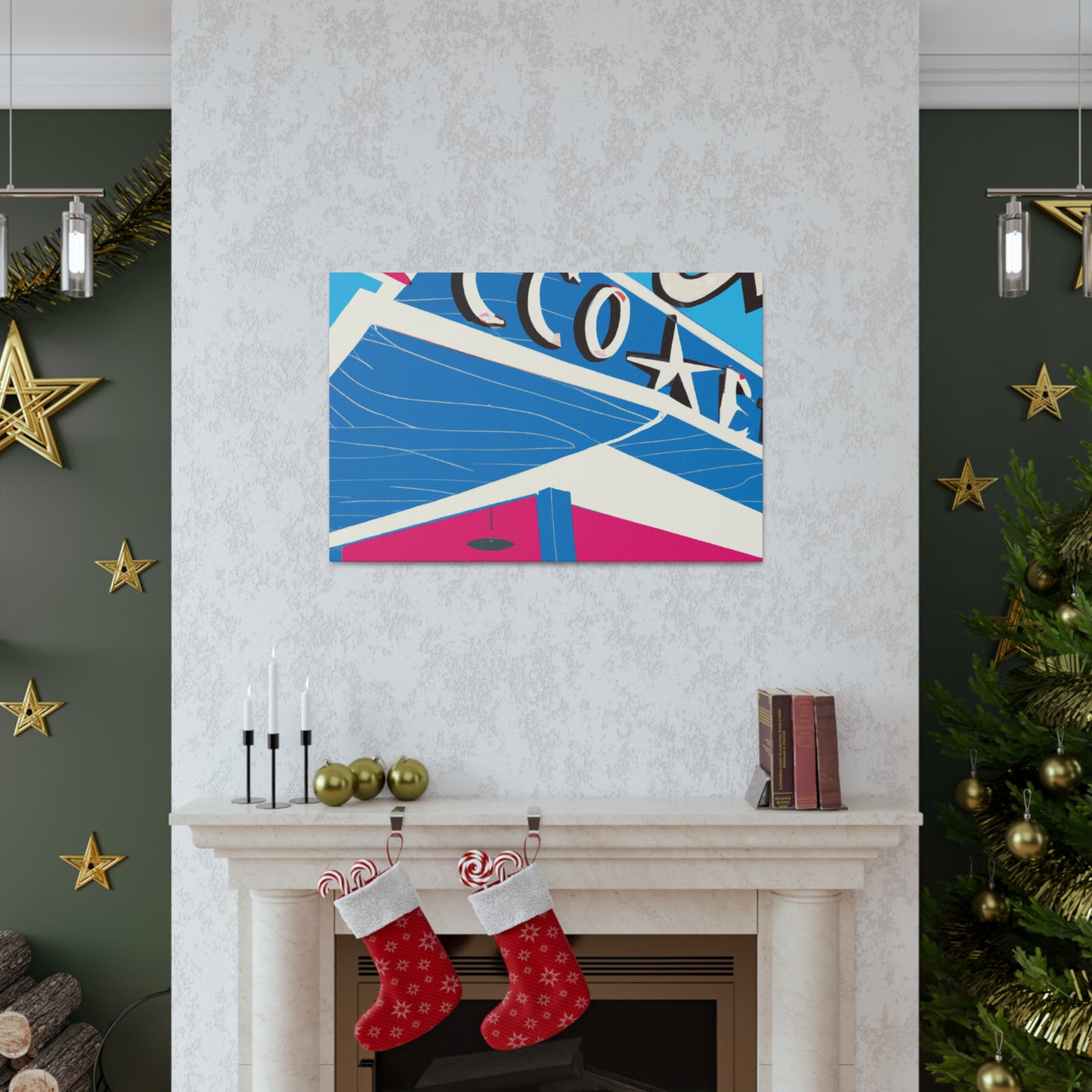 Sock-Hop Motel and Karaoke Lounge - Canvas - Pop Art