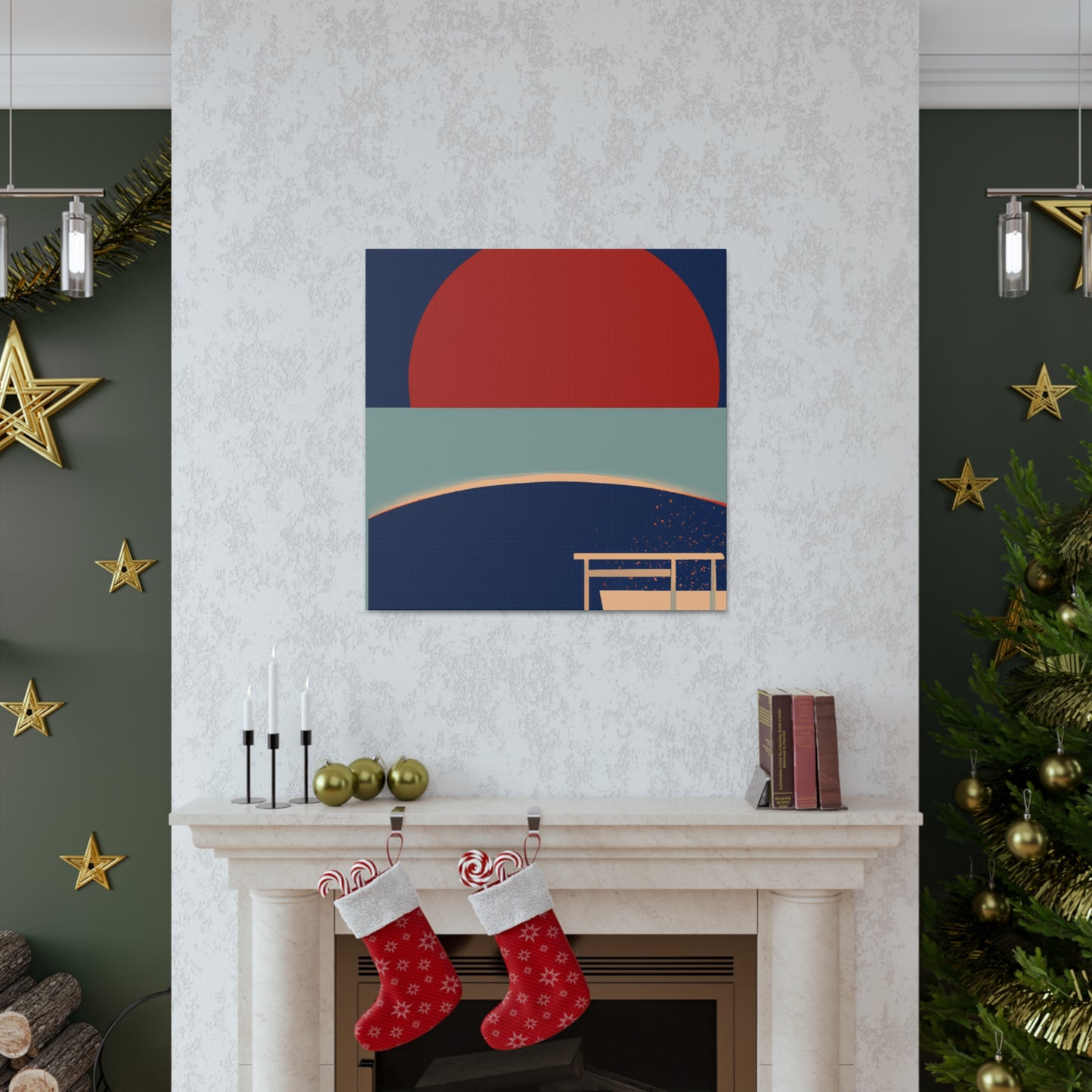 The Bridge - Midcentury Canvas