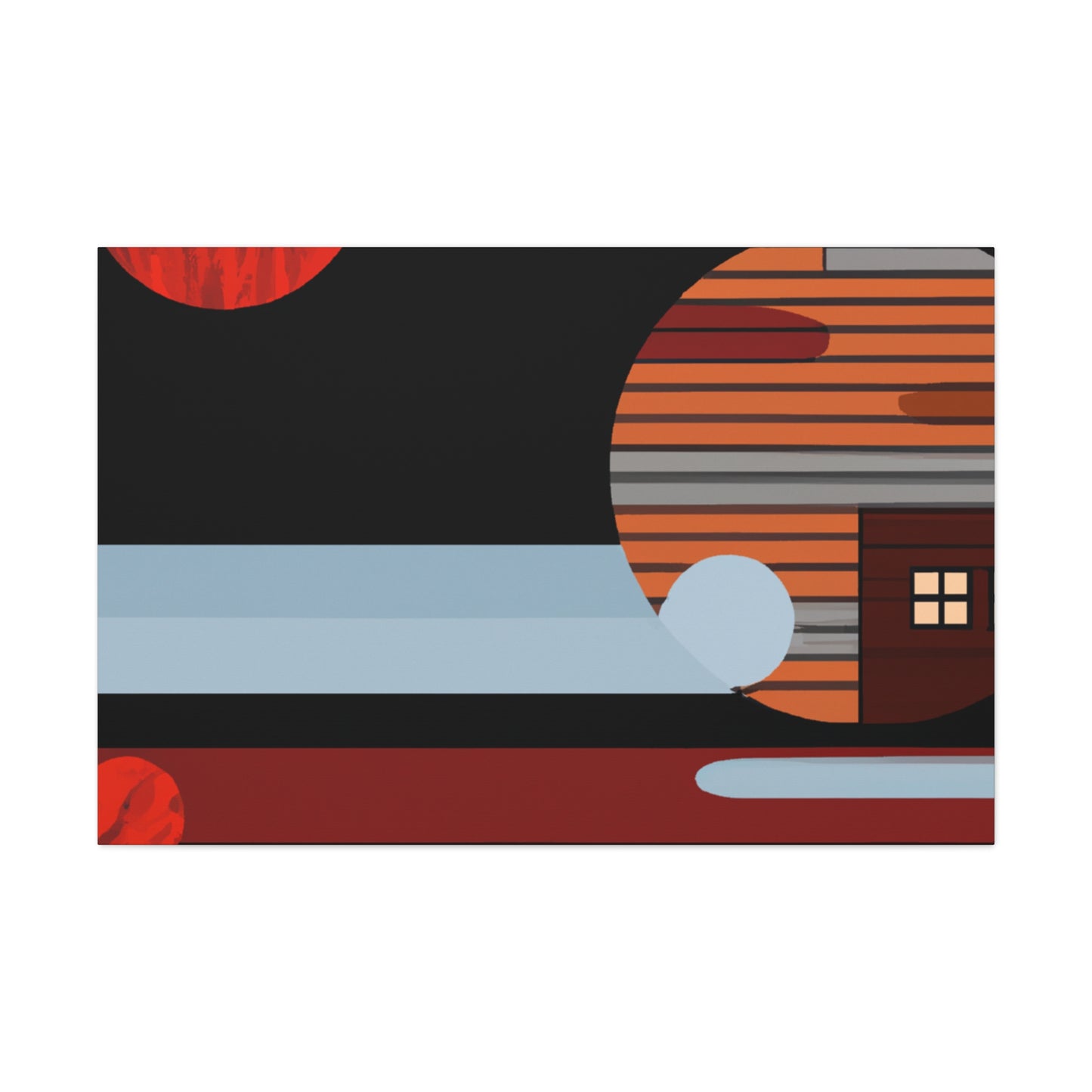 Splashy Syncopation - Midcentury - Canvas