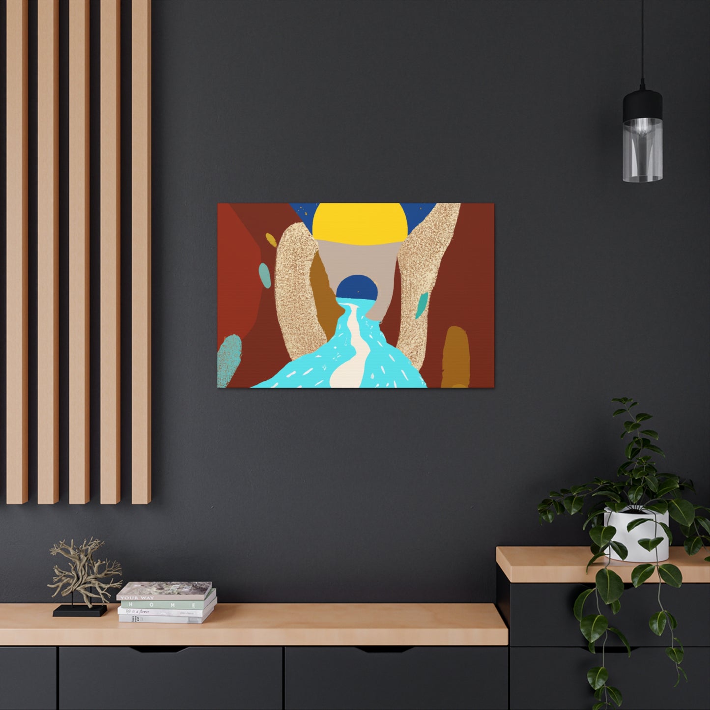 River Canyon - Midcentury Canvas