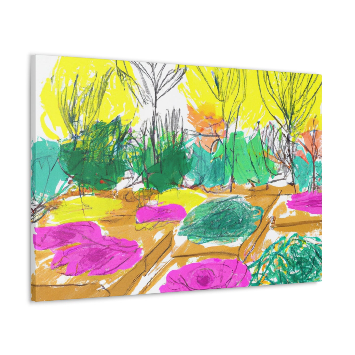 Butterfly Bloom Landscape - Canvas