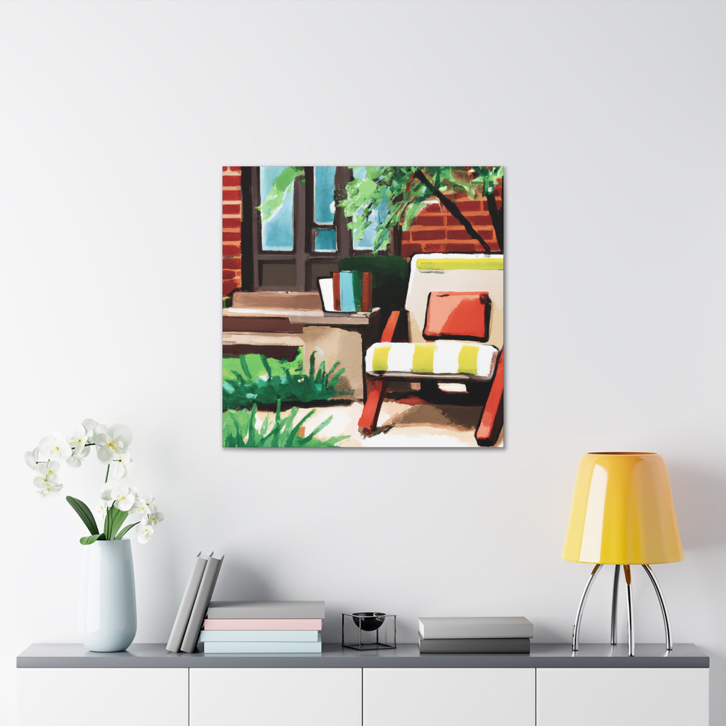 "Cheery Bliss- Midcentury" - Canvas