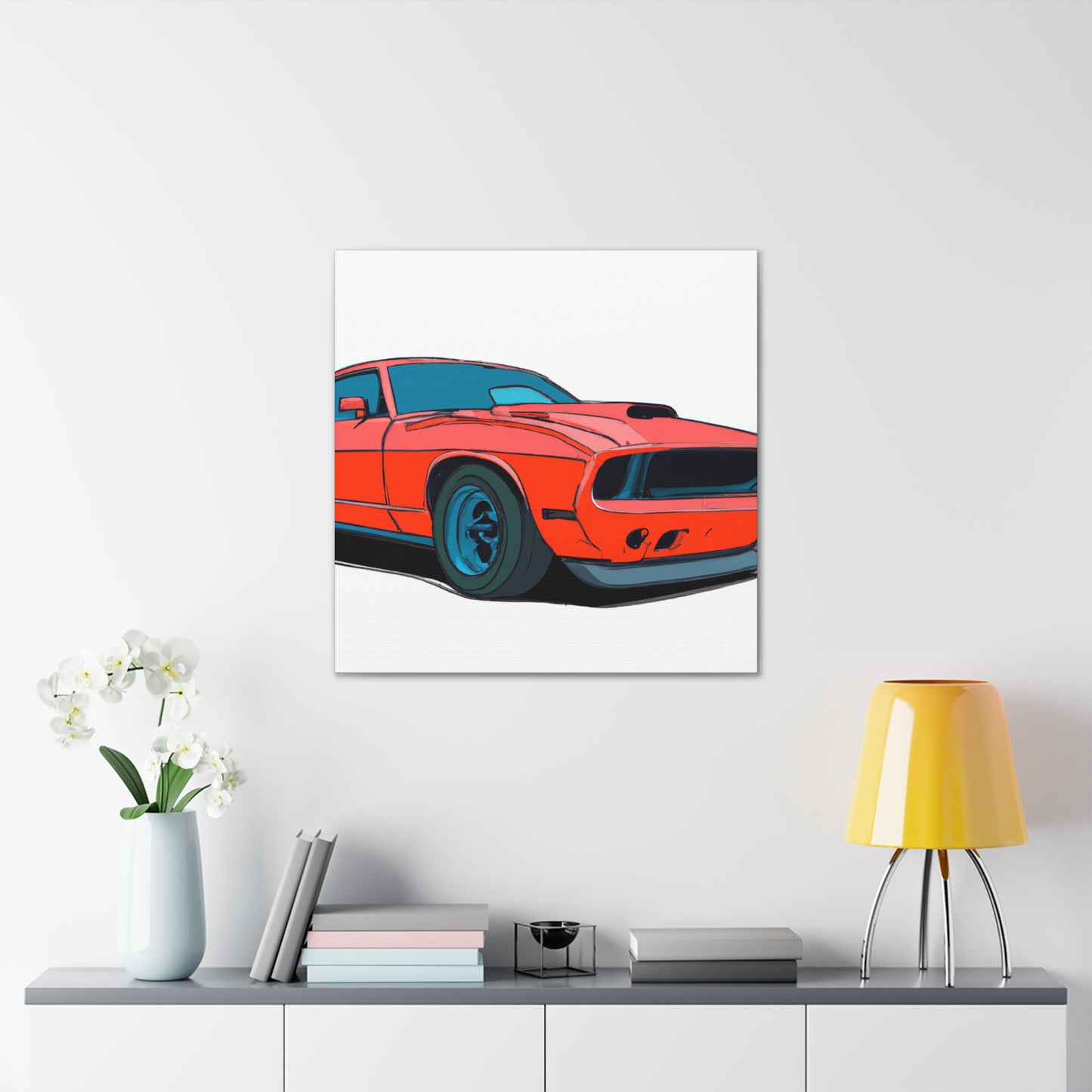 The Inferno- Automobile - Canvas
