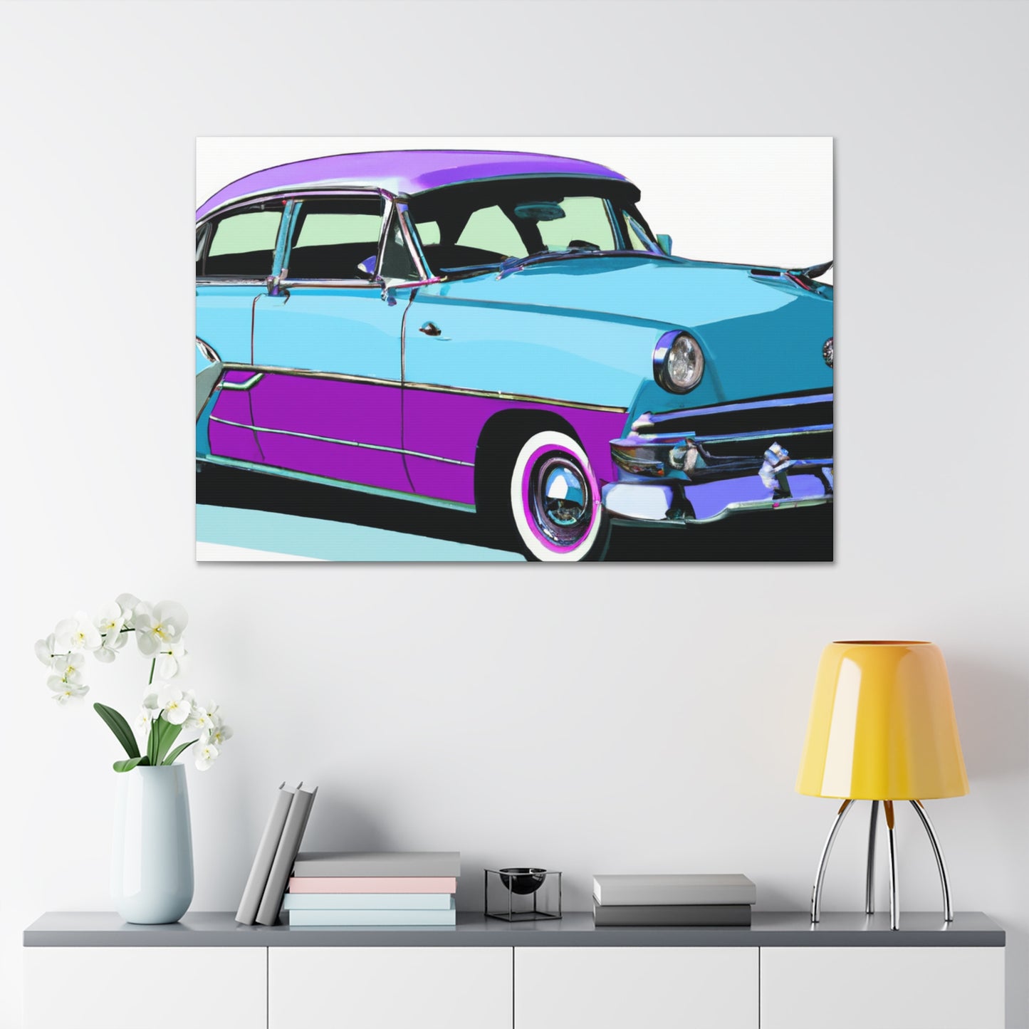 Ford Model T - Automobile - Canvas
