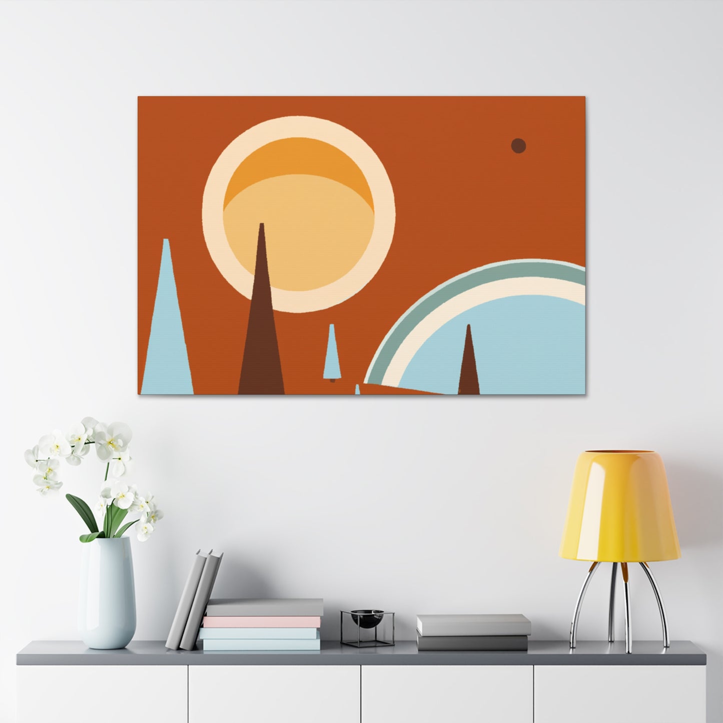 Peaceful Momento - Midcentury - Canvas