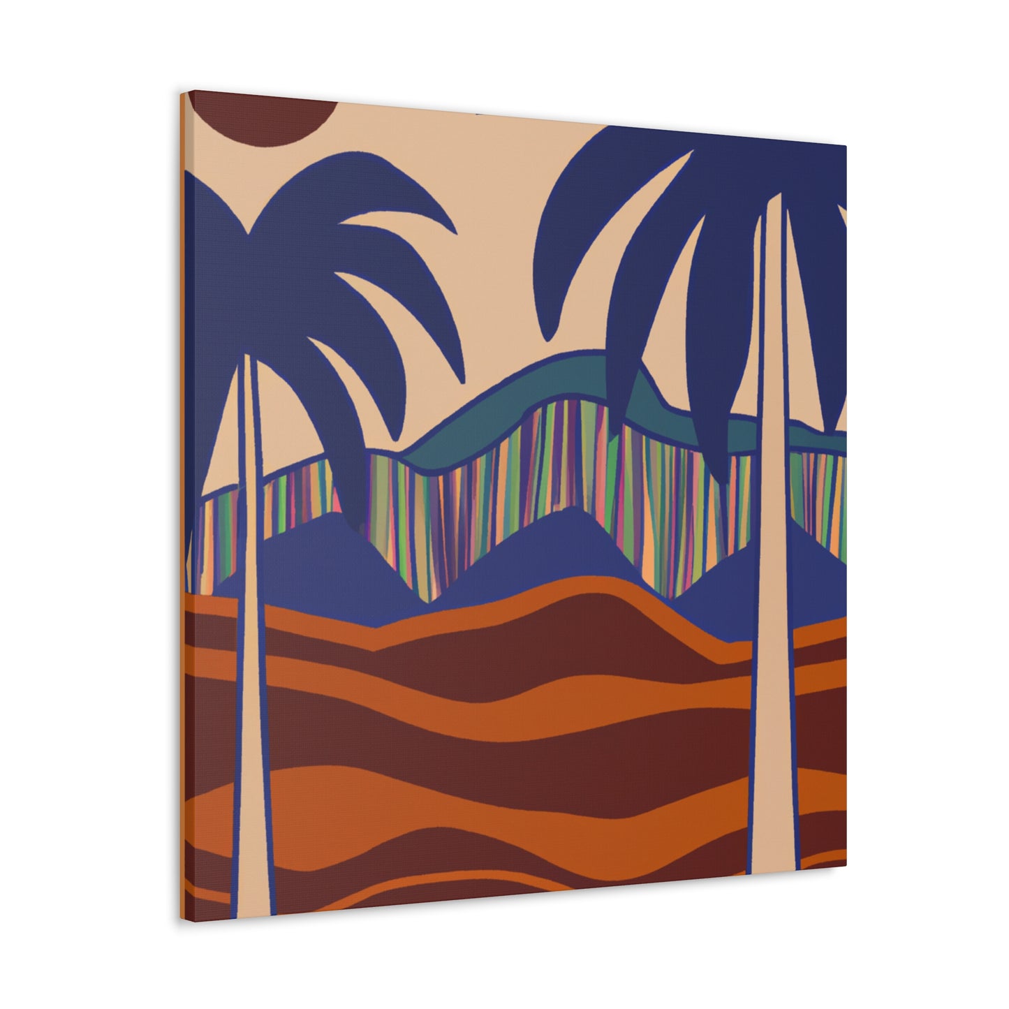 Vibey Tropics- Midcentury Canvas