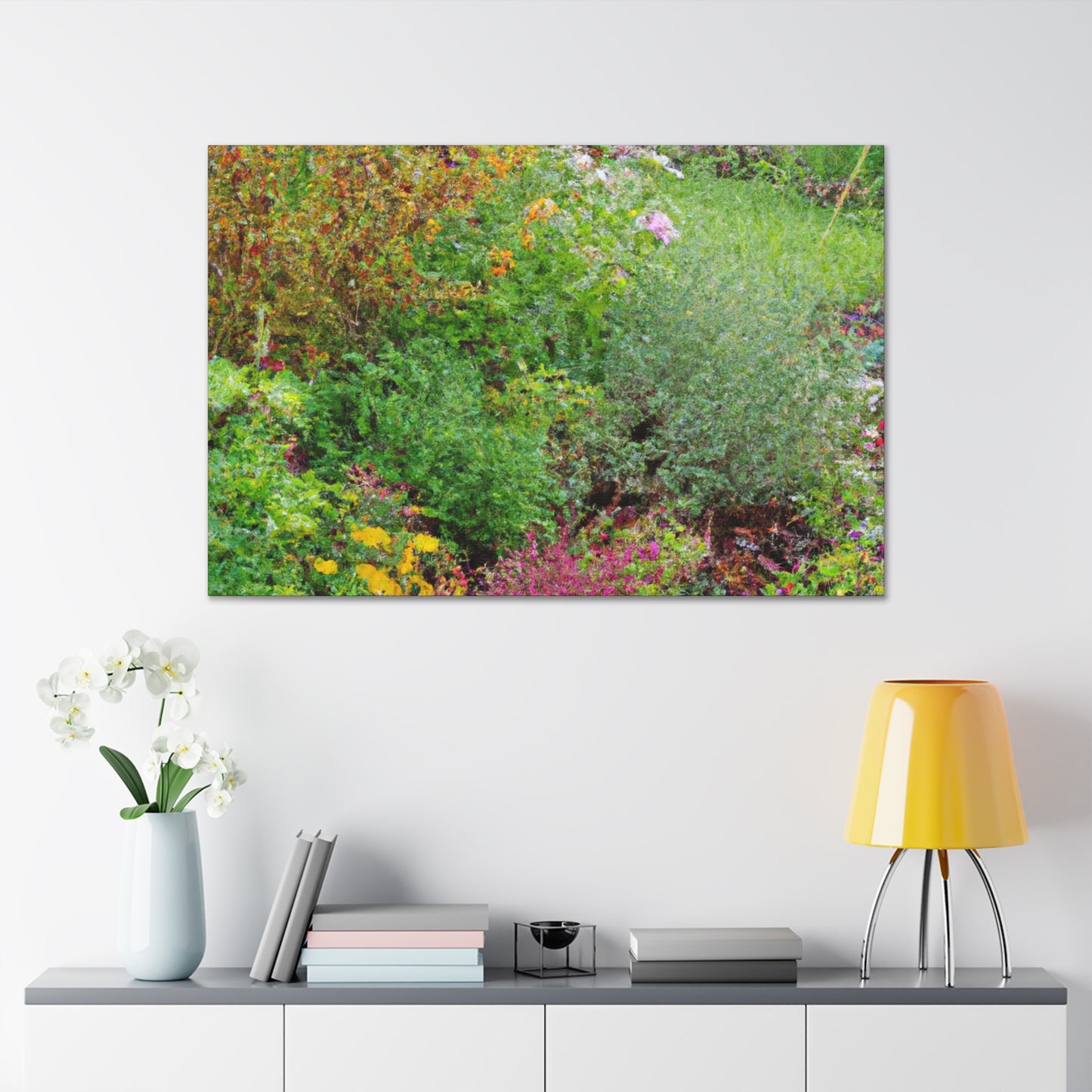 Summertime Garden Dance. - Canvas - Floral