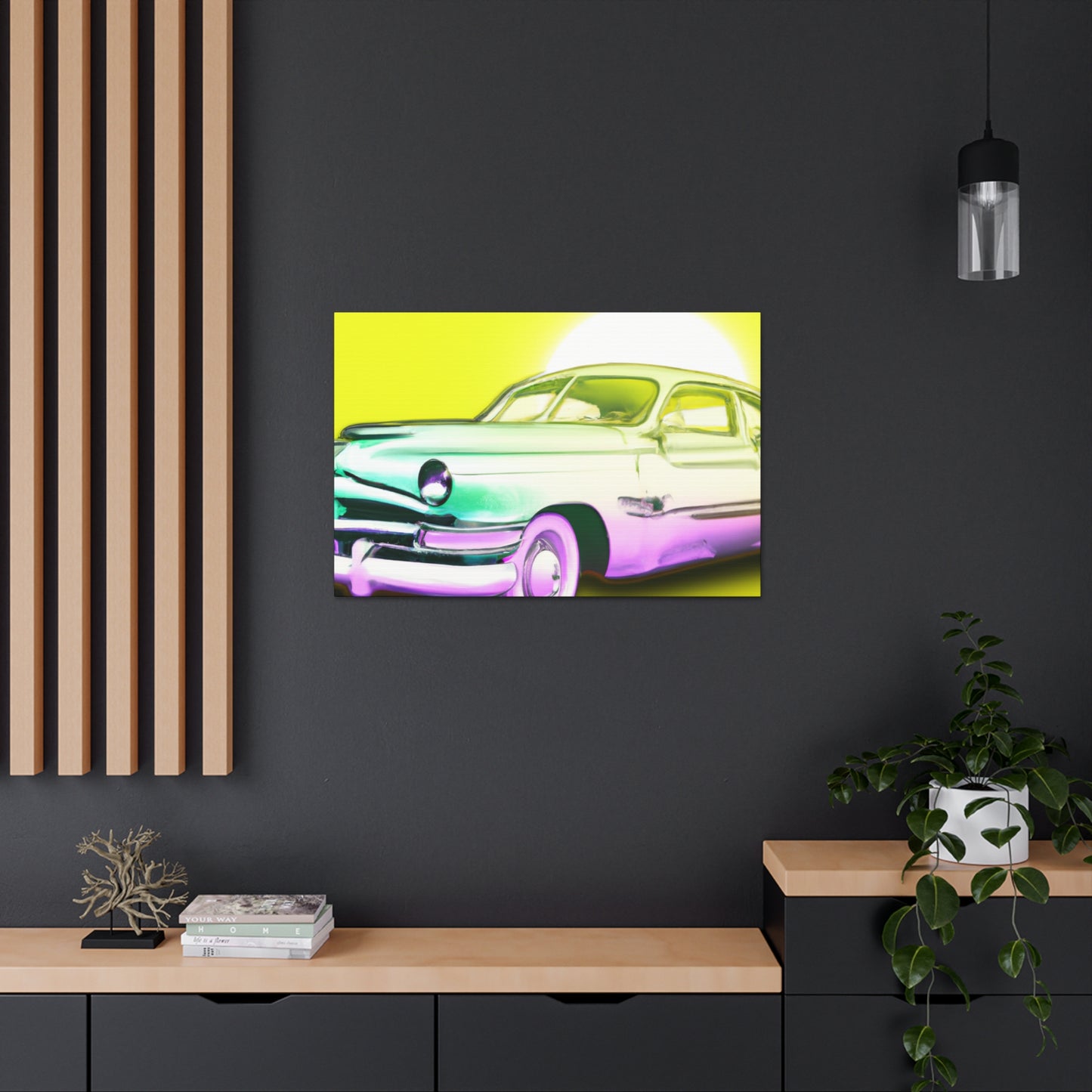 Classic Car Reflection -Automobile Canvas