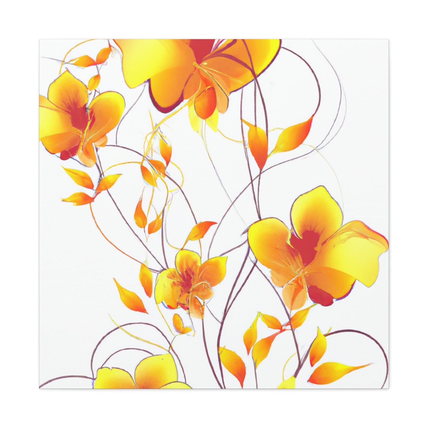 Sunshiney - Floral - Canvas
