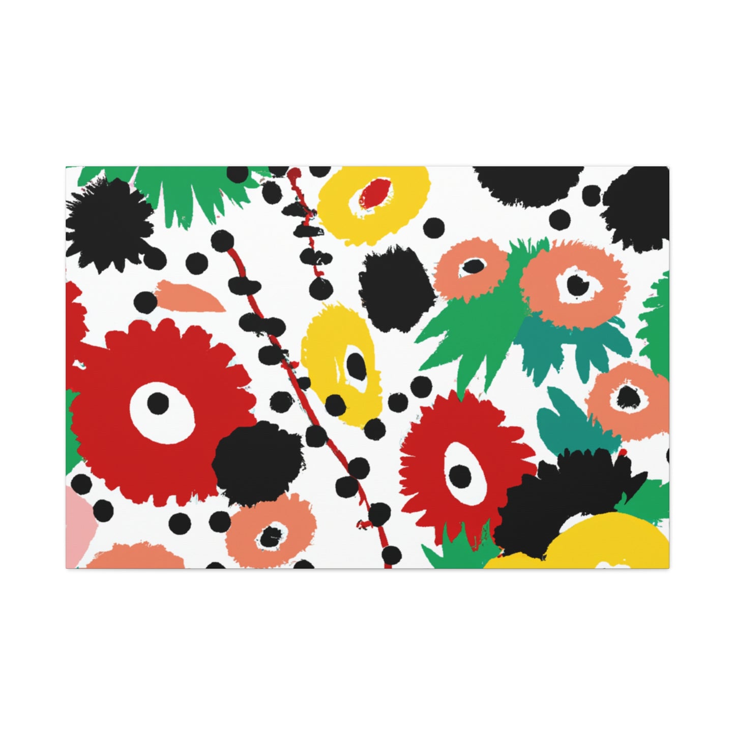 Petal Pattern Poetry - Floral Canvas