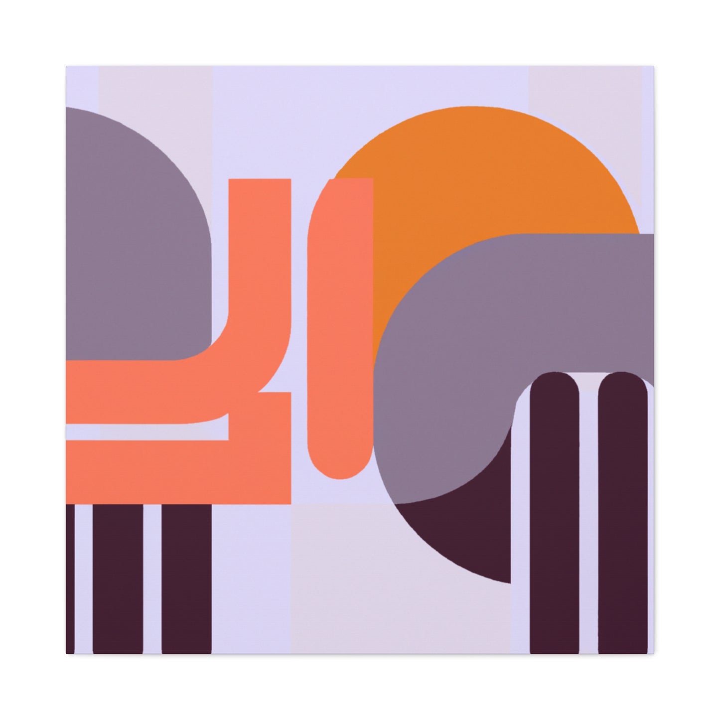 Modernist Pyramid- Midcentury - Canvas
