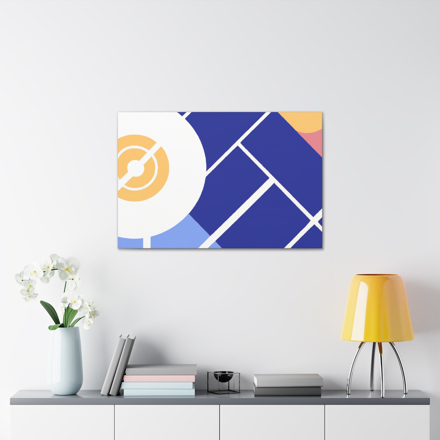 Sputnik Cityscape - Midcentury - Canvas