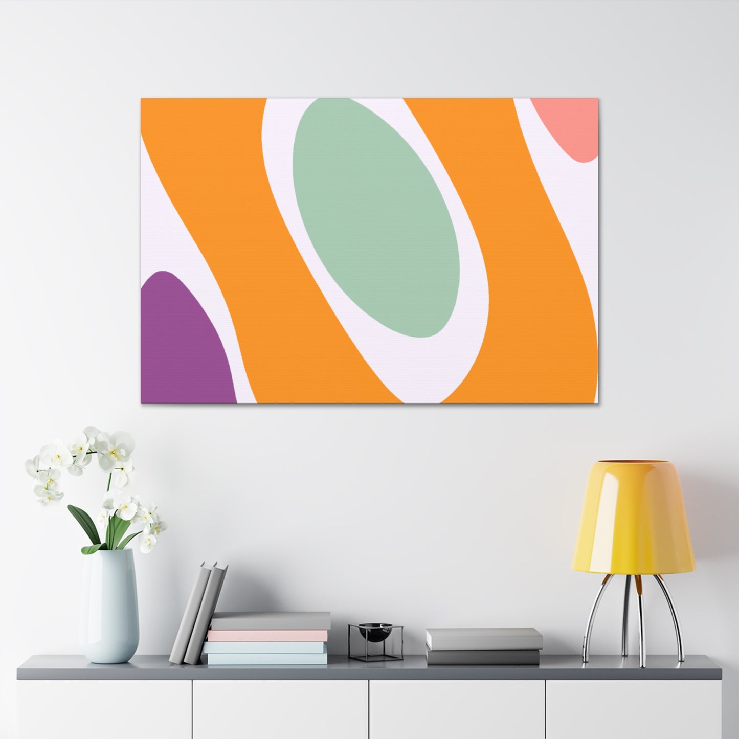 Atomic Orbiter- Midcentury - Canvas