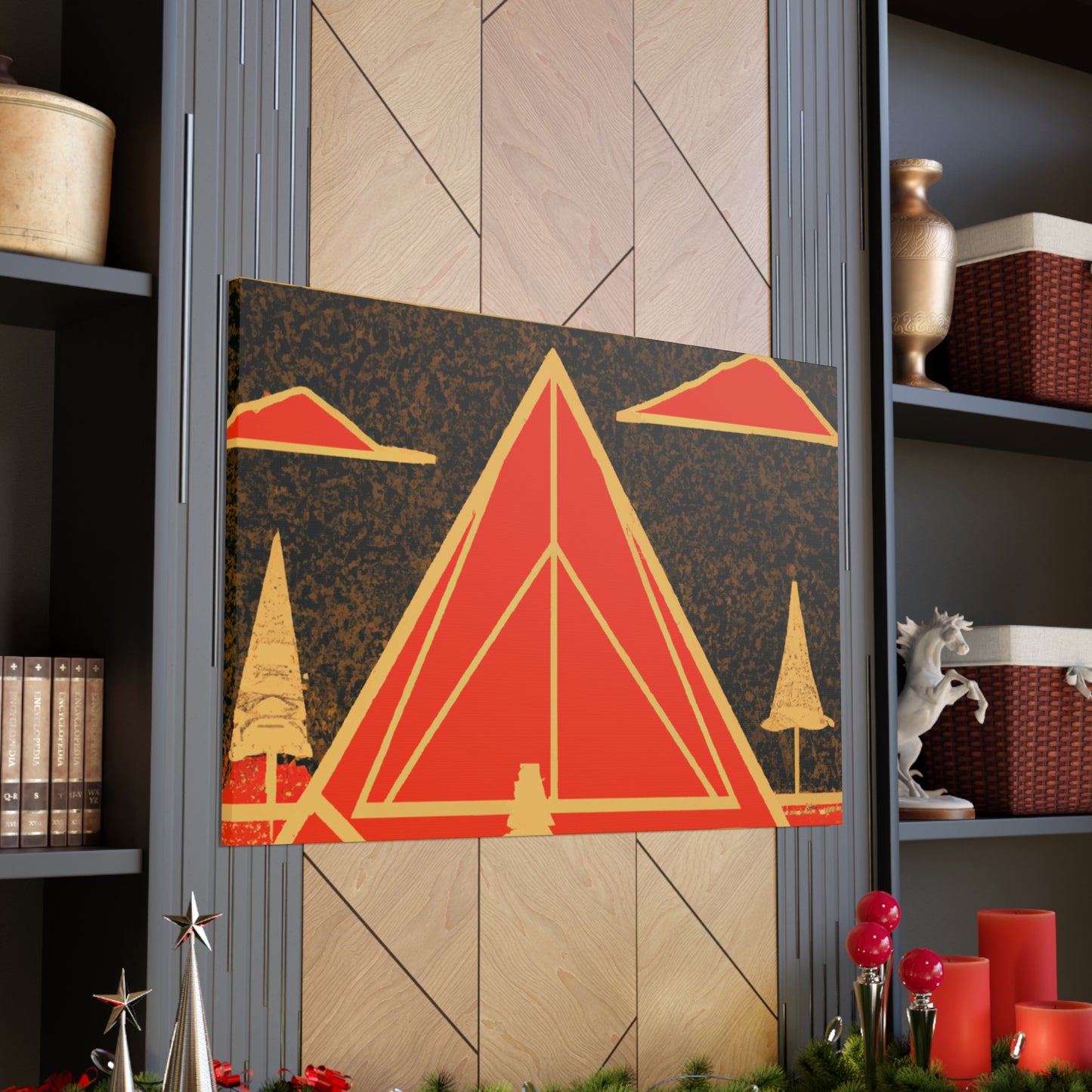 Electric Pyramid - Midcentury Canvas