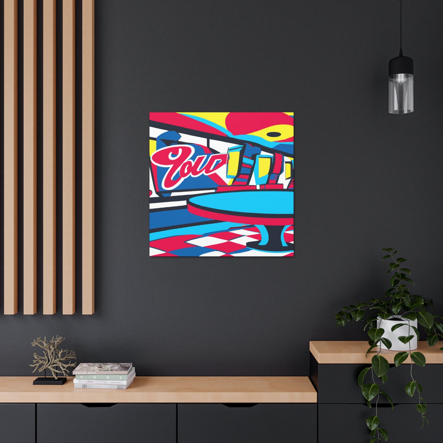 'The Juke Box Diner' - Canvas - Pop Art