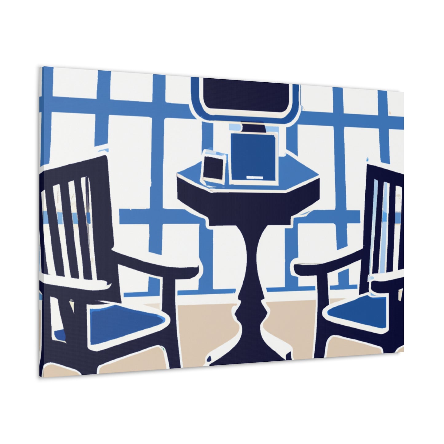 Waiting Room Lounge - Midcentury - Canvas