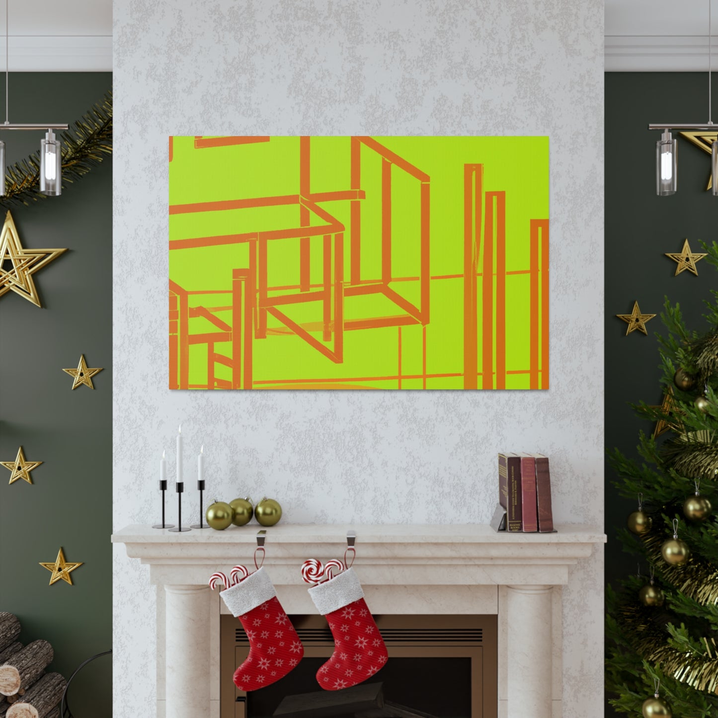 Neon Structure - Canvas - Architectural