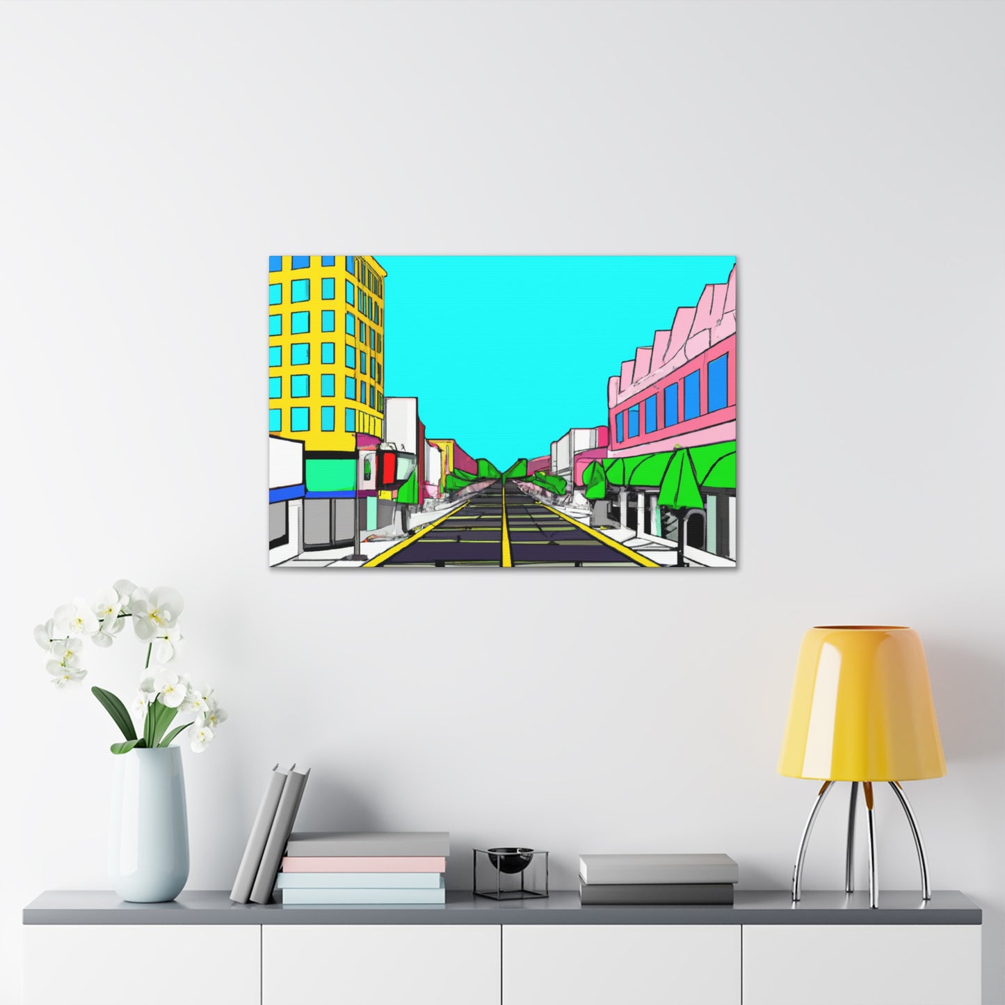 LaLa Way - Architectural Canvas Pop Art