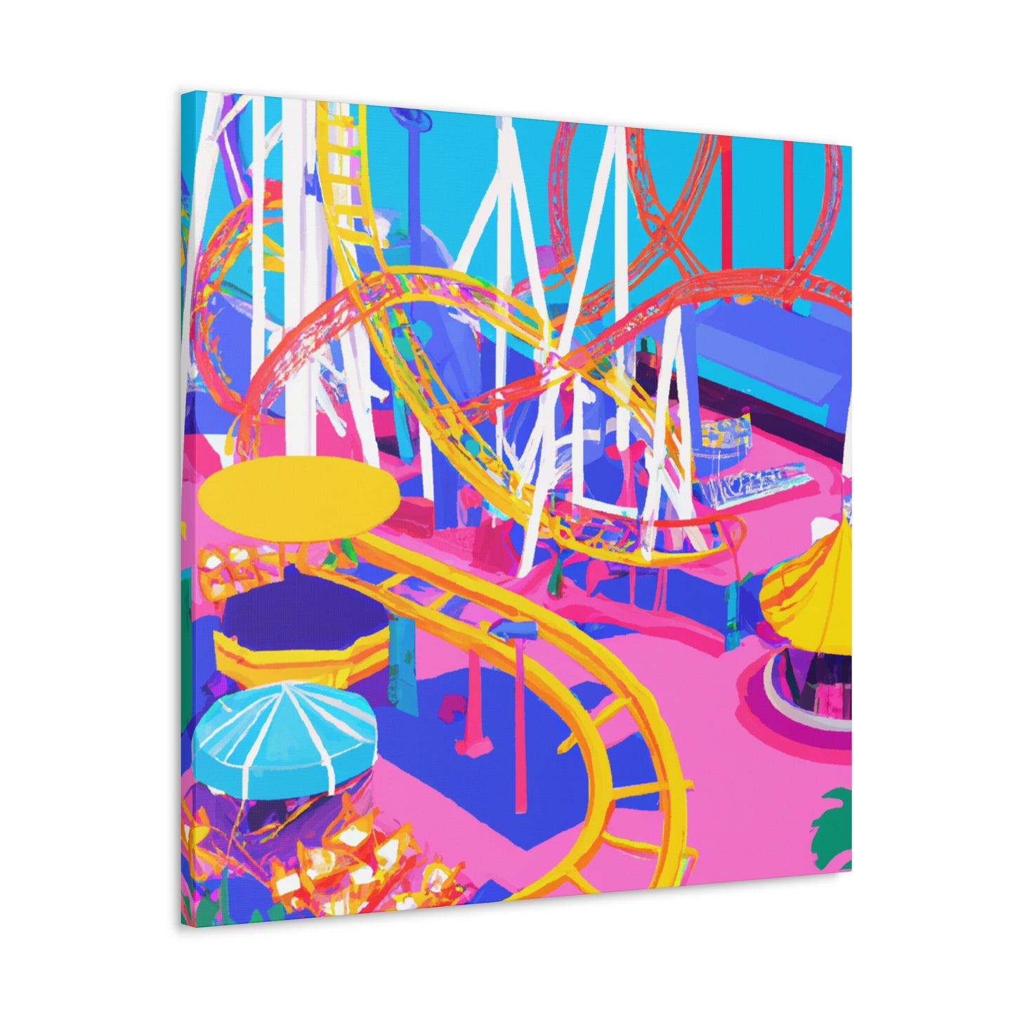 Crazy Town - Amusement - Canvas