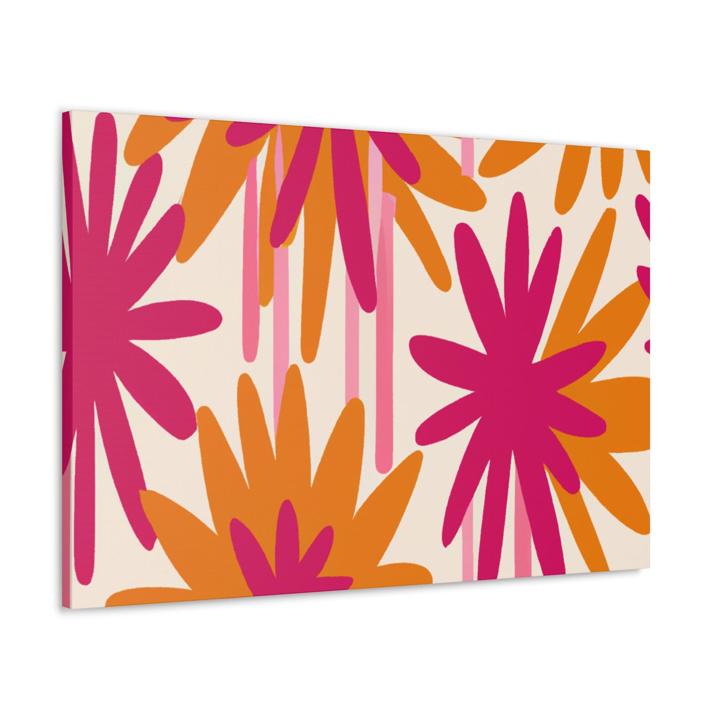 'The Wild Floral Dash' - Floral Canvas