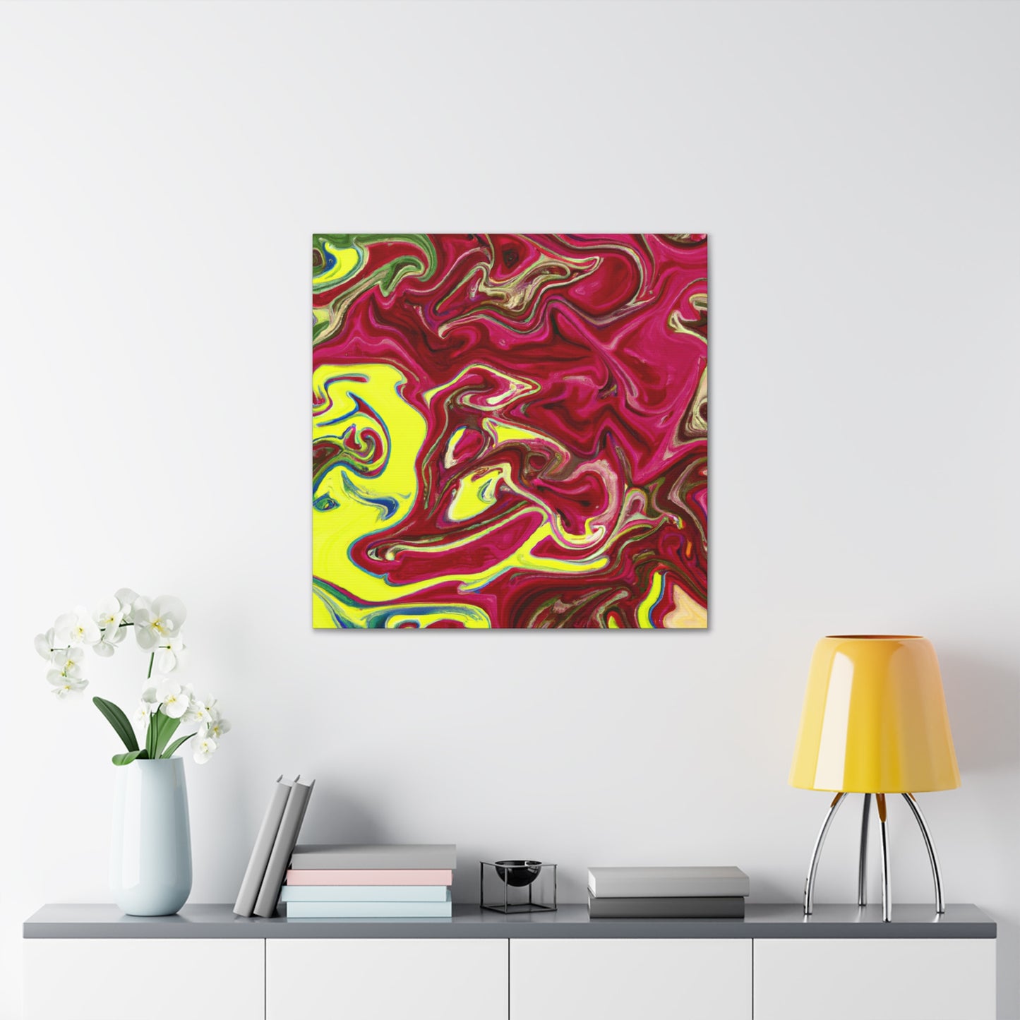 Luminous Aqua - Abstract - Canvas