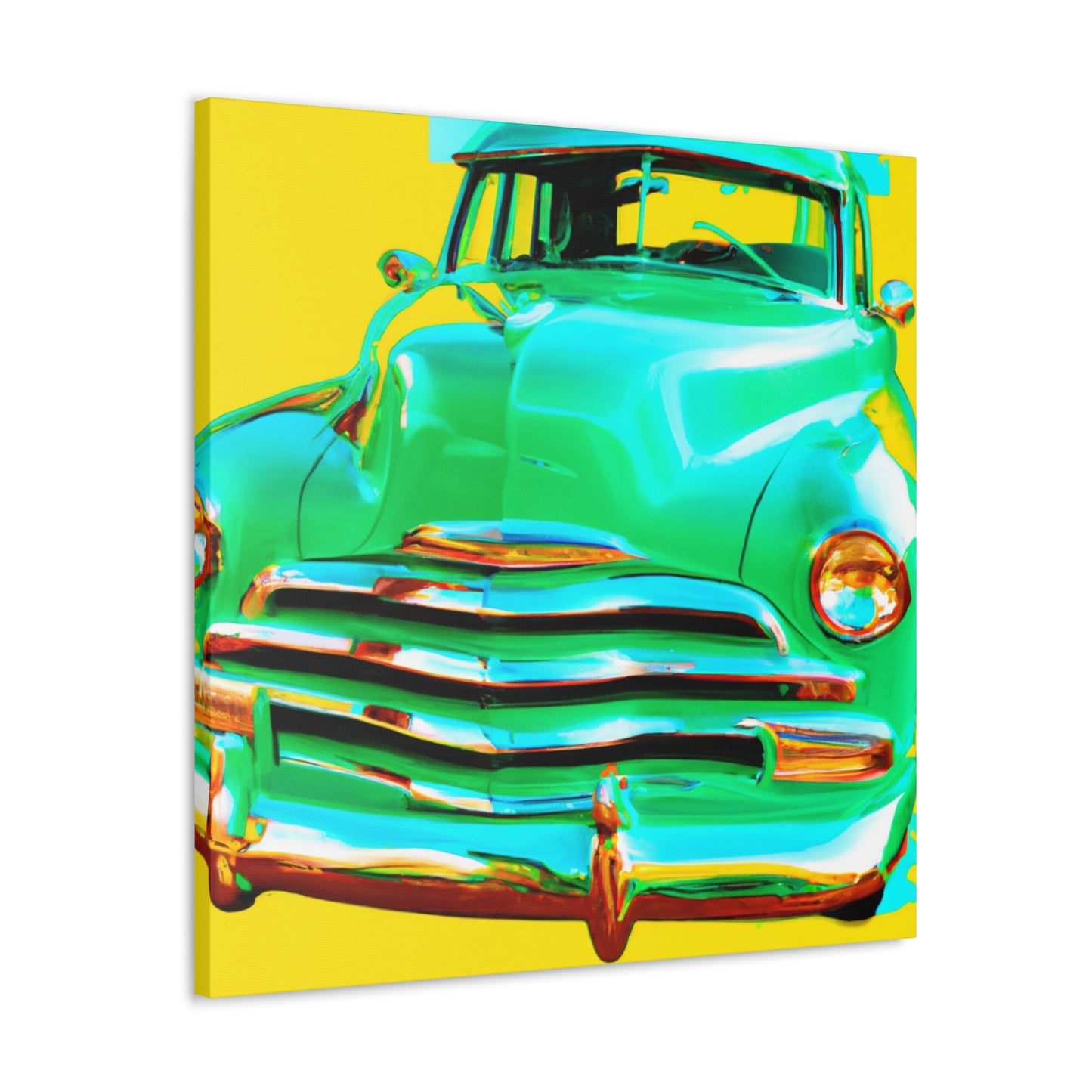 Green Cruiser - Automobile Canvas