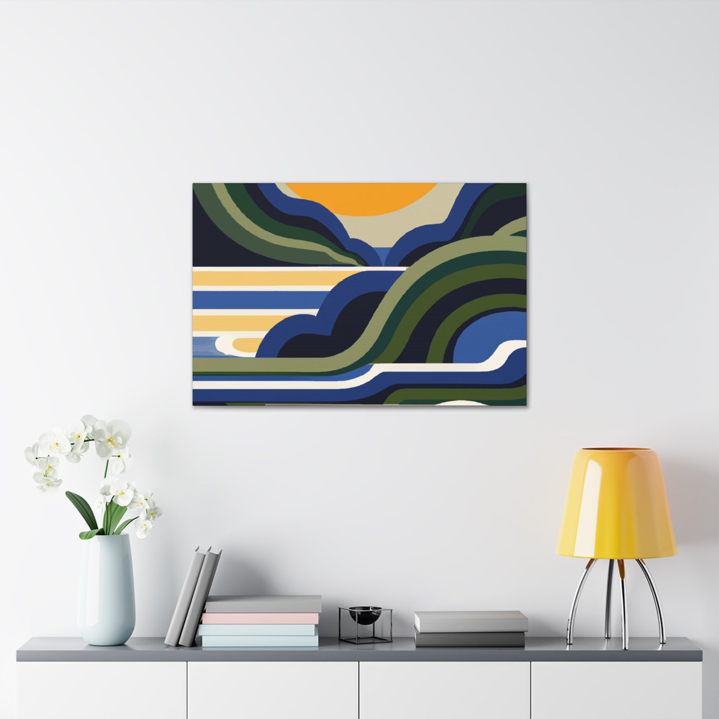 Mount Potamus - Midcentury Canvas