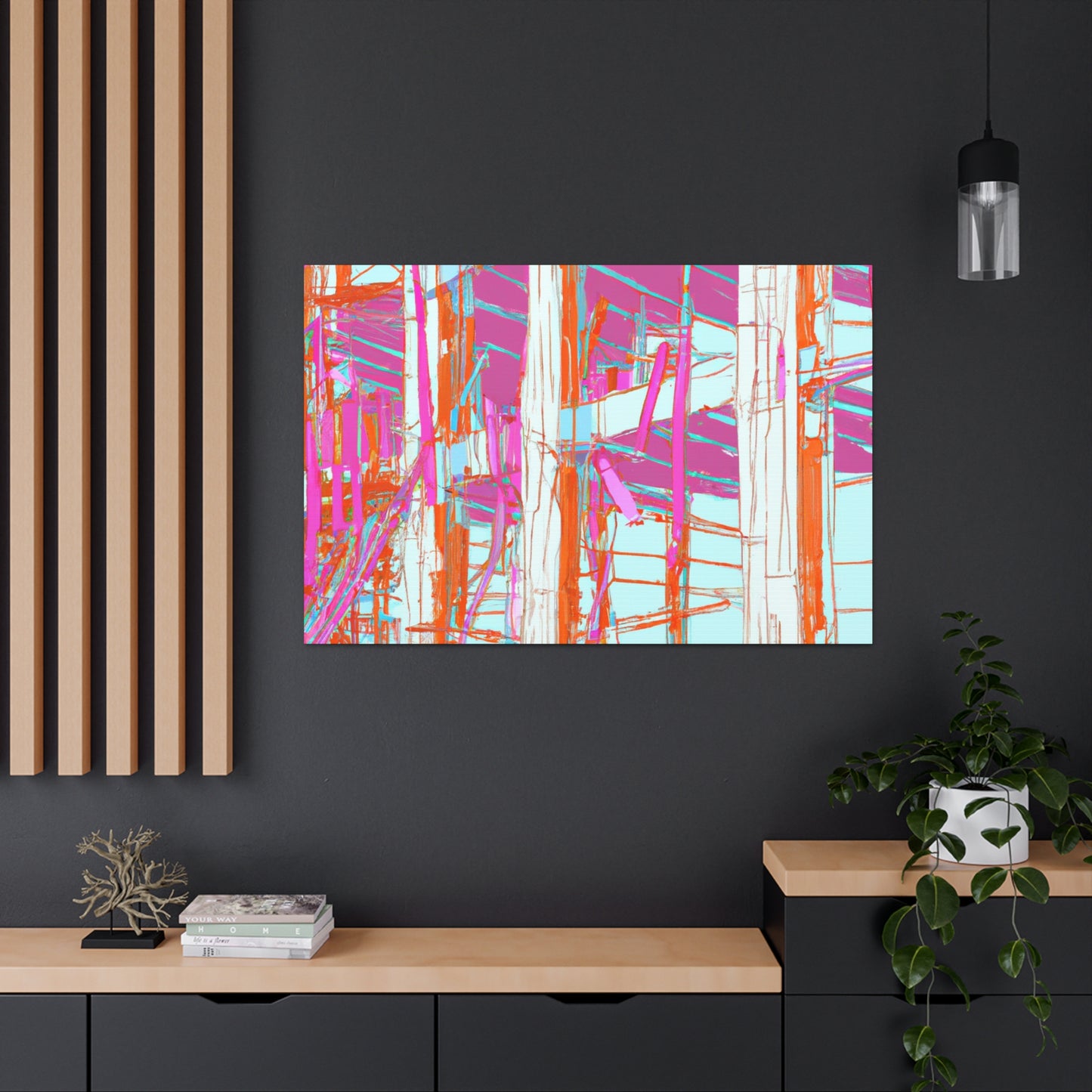 Pink Sticker - Canvas - Architectural