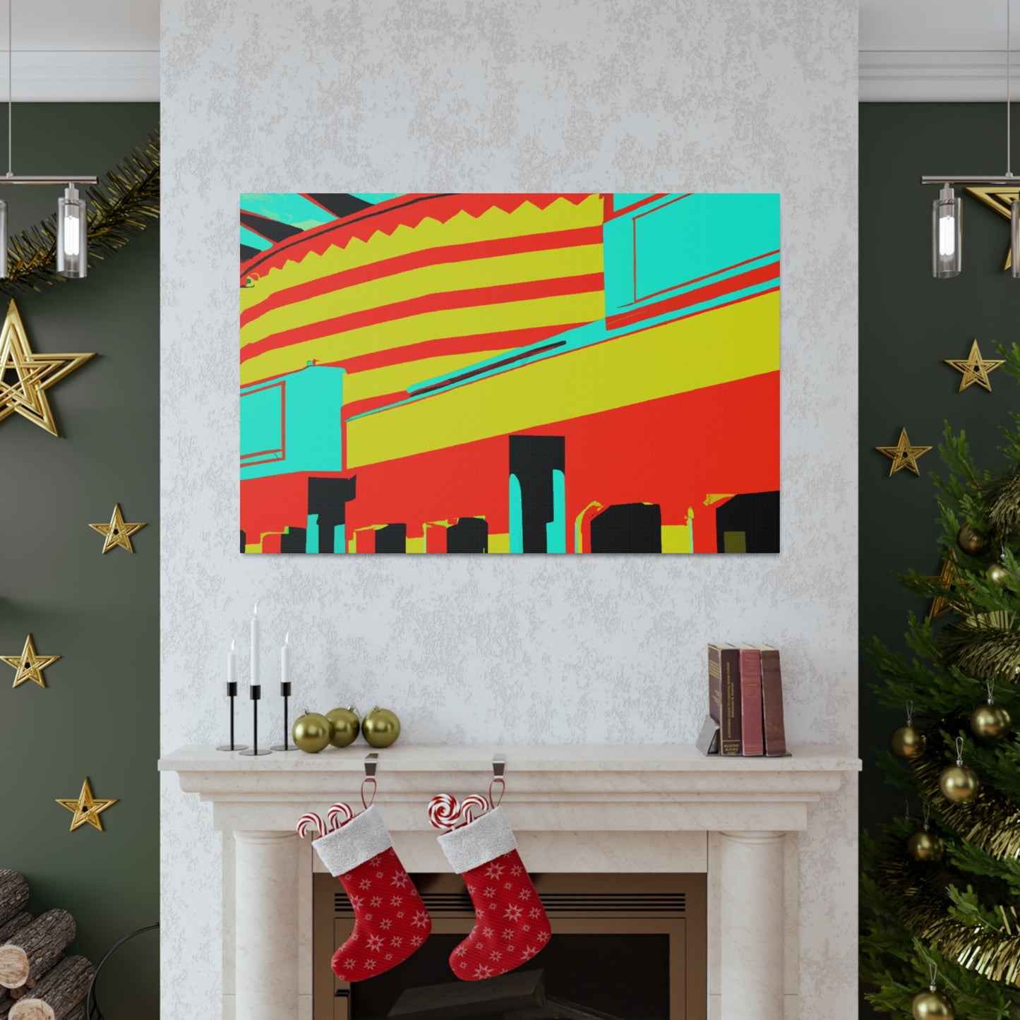Western StoreFront - Architectural Canvas Pop Artt