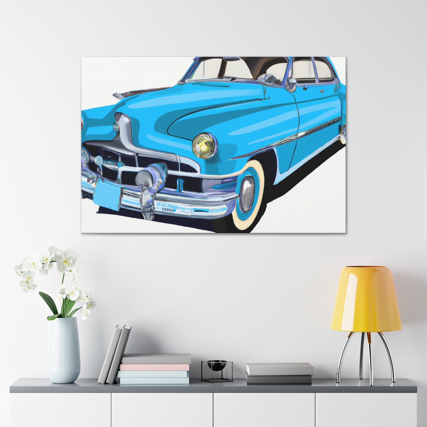 Vintage Valiant - Automobile. - Canvas