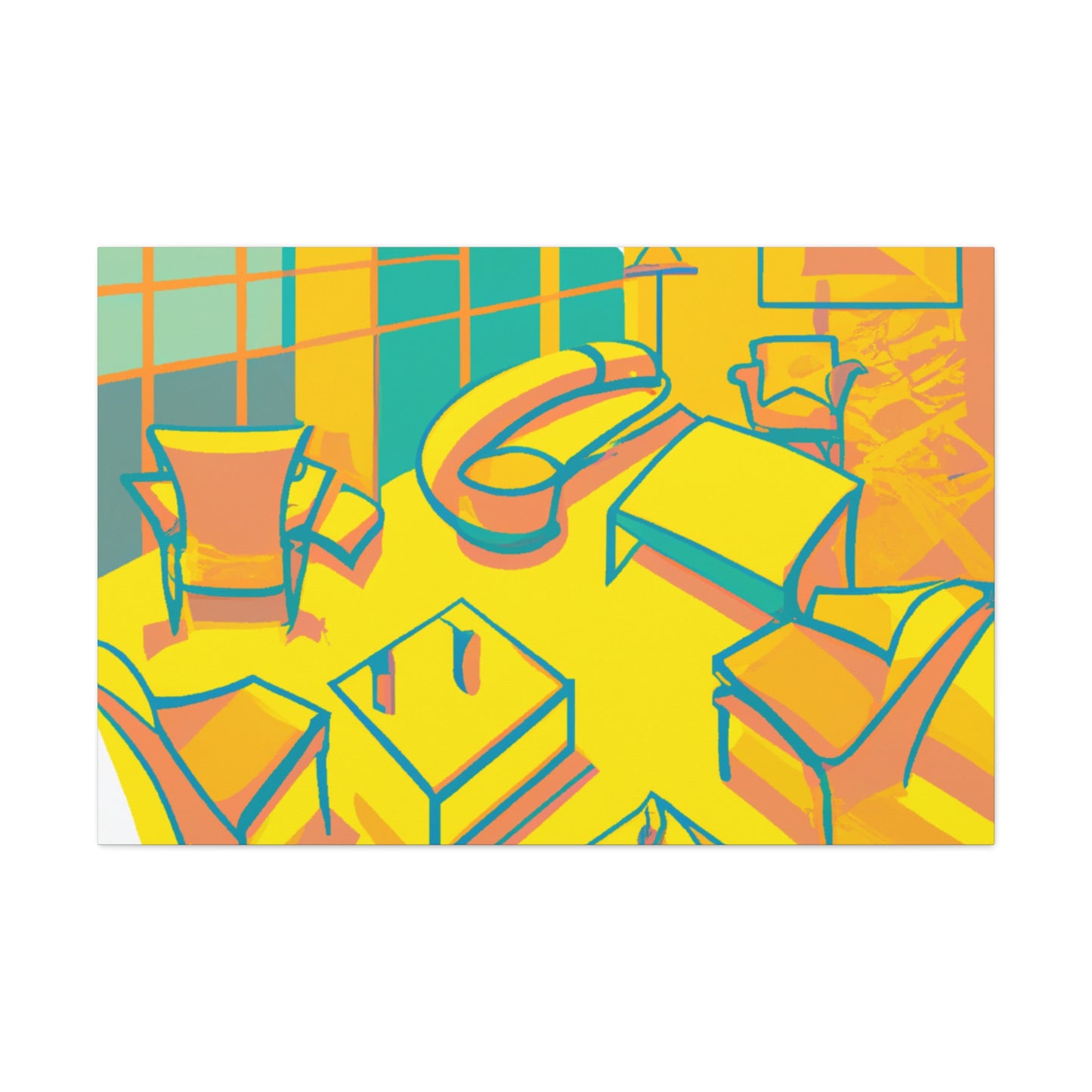 Pineapple Pop- Midcentury - Canvas