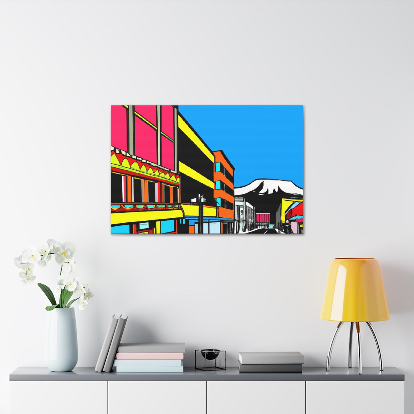 Rock 'n' Roll Avenue - Architectural Canvas Pop Art