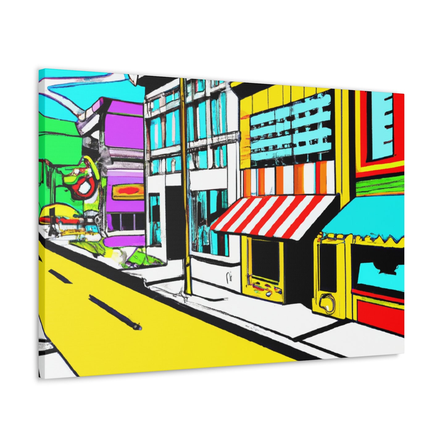 Sunnydale Row. - Architectural Canvas Pop Art