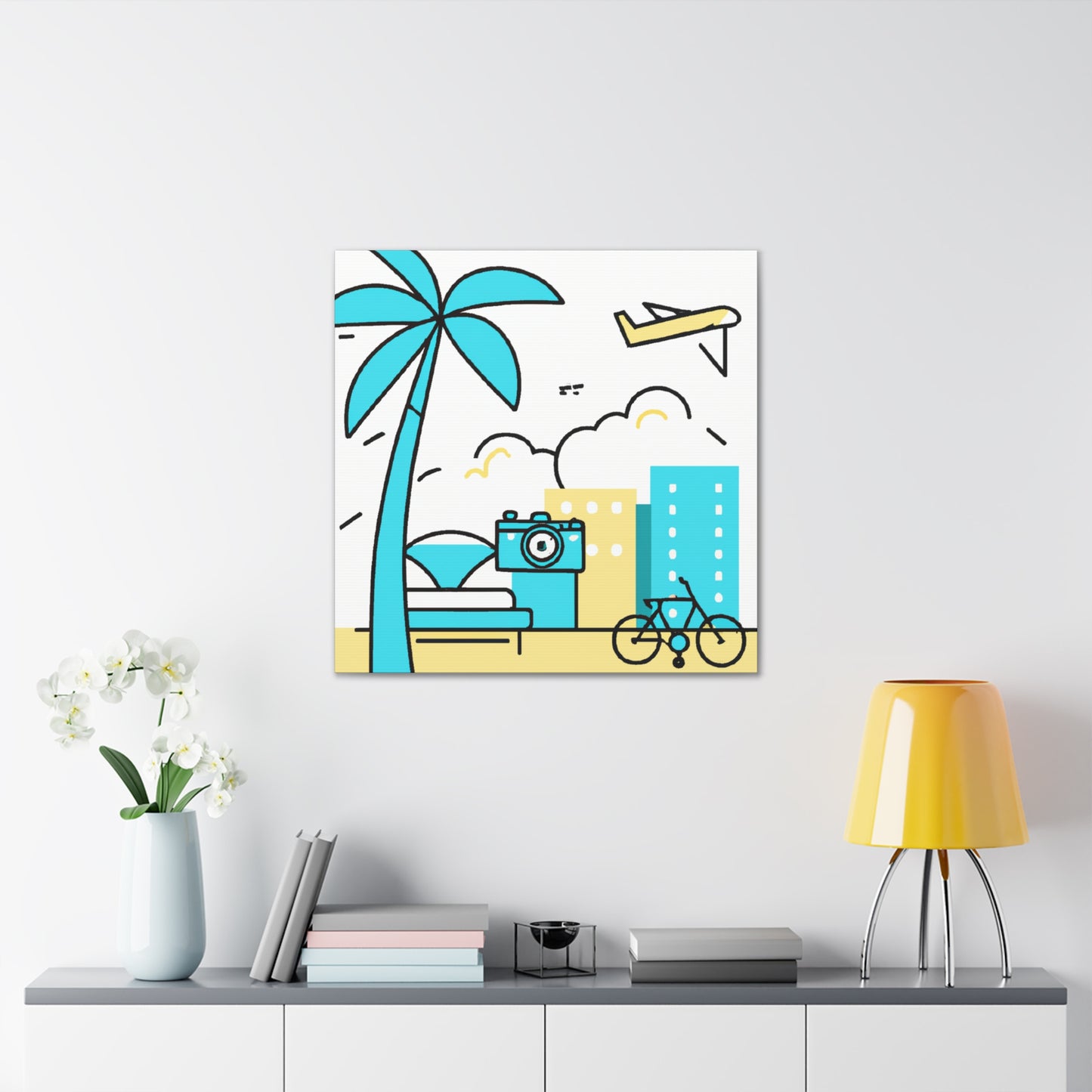 Blue Skyless - Minimalism - Canvas