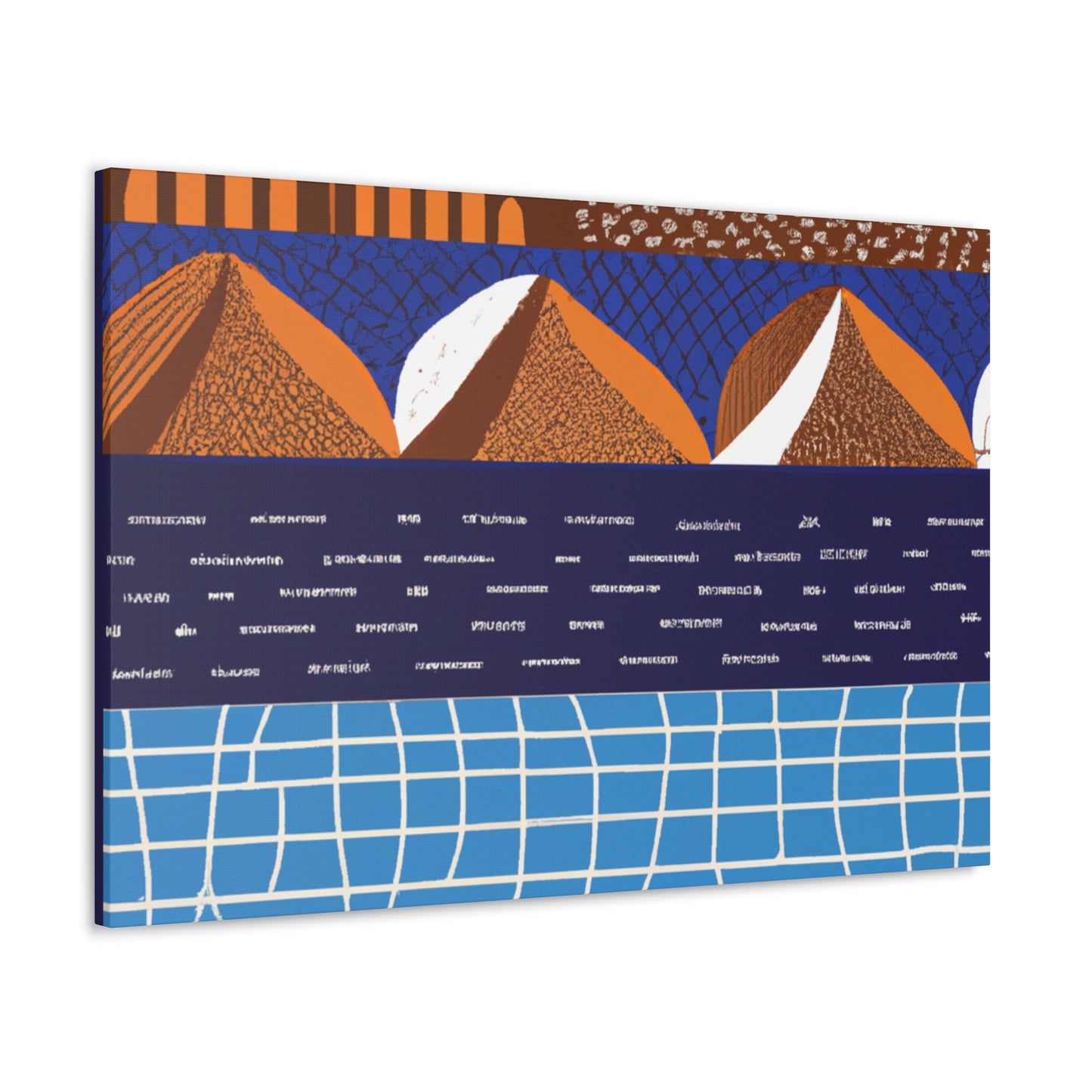 Blue RIver - Midcentury Canvas