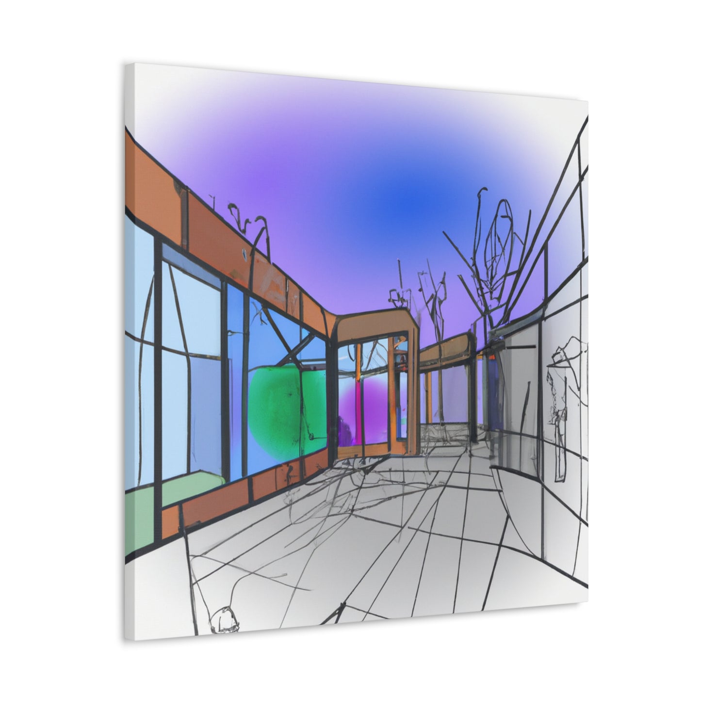 Even Of Winter - Canvas - Architectural