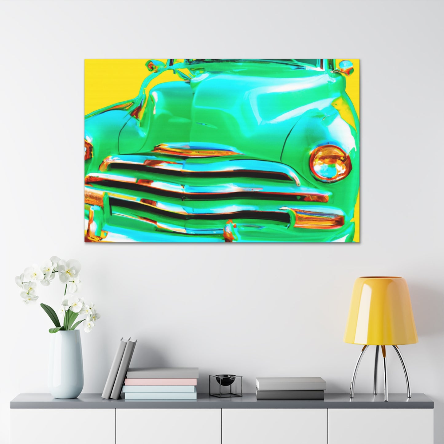 Green Cruiser - Automobile Canvas