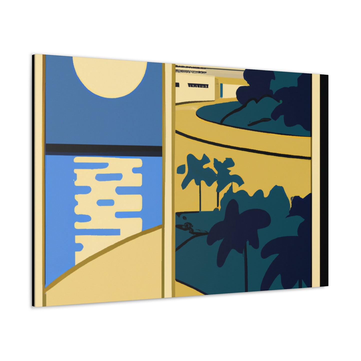 Green Sapling Shine - Midcentury - Canvas